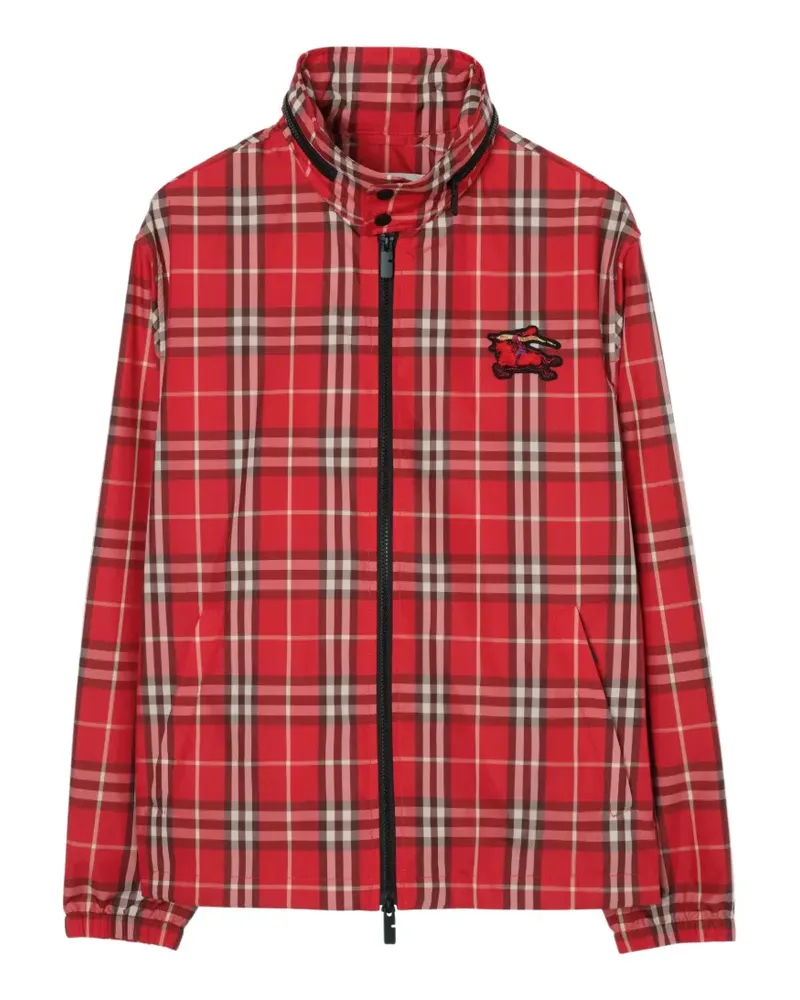 Burberry EKD Check equestrian knight jacket - Rot Rot