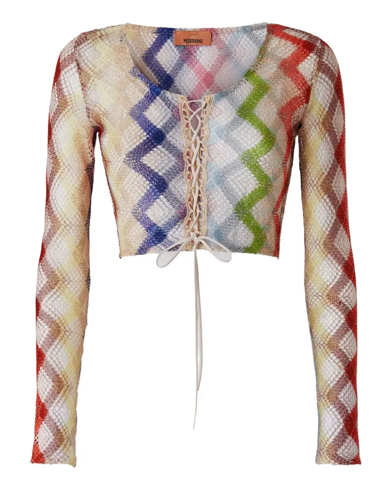 Missoni Oberteil mit Lochstrickmuster - Nude Nude