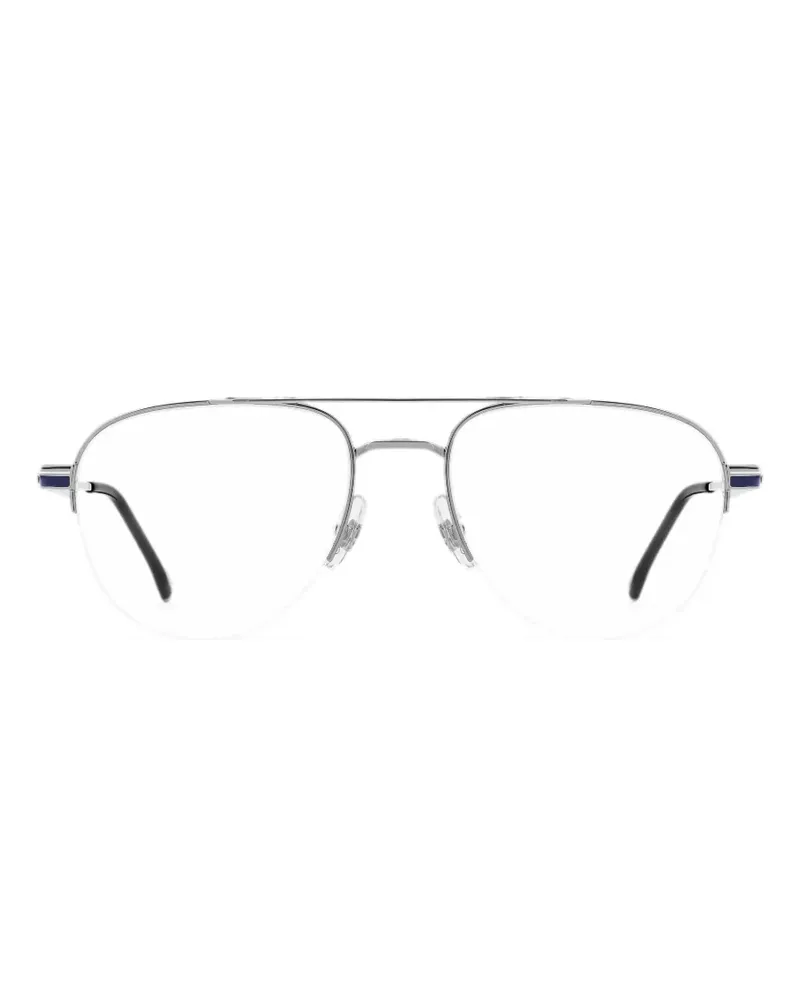 Carrera double-bridge pilot-frame glasses - Silber Silber