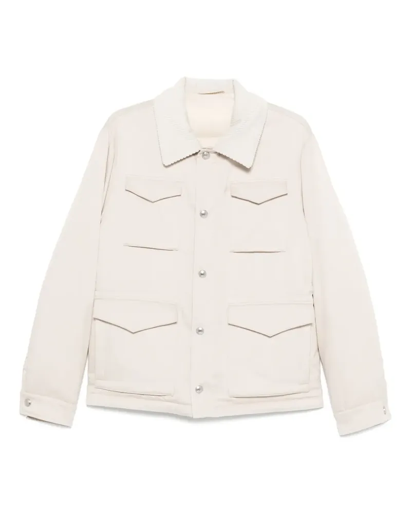 Eleventy Jacke mit Cordkragen - Nude Nude