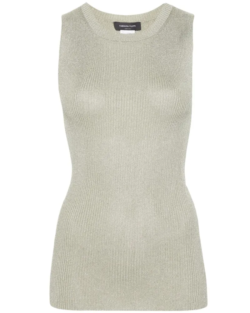 Fabiana Filippi Geripptes Trägershirt - Grün Grün