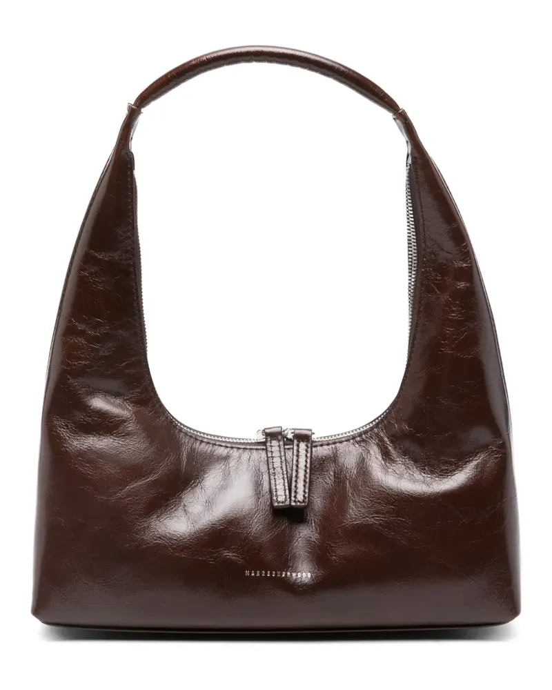 Marge Sherwood Schultertasche in Knitteroptik - Braun Braun