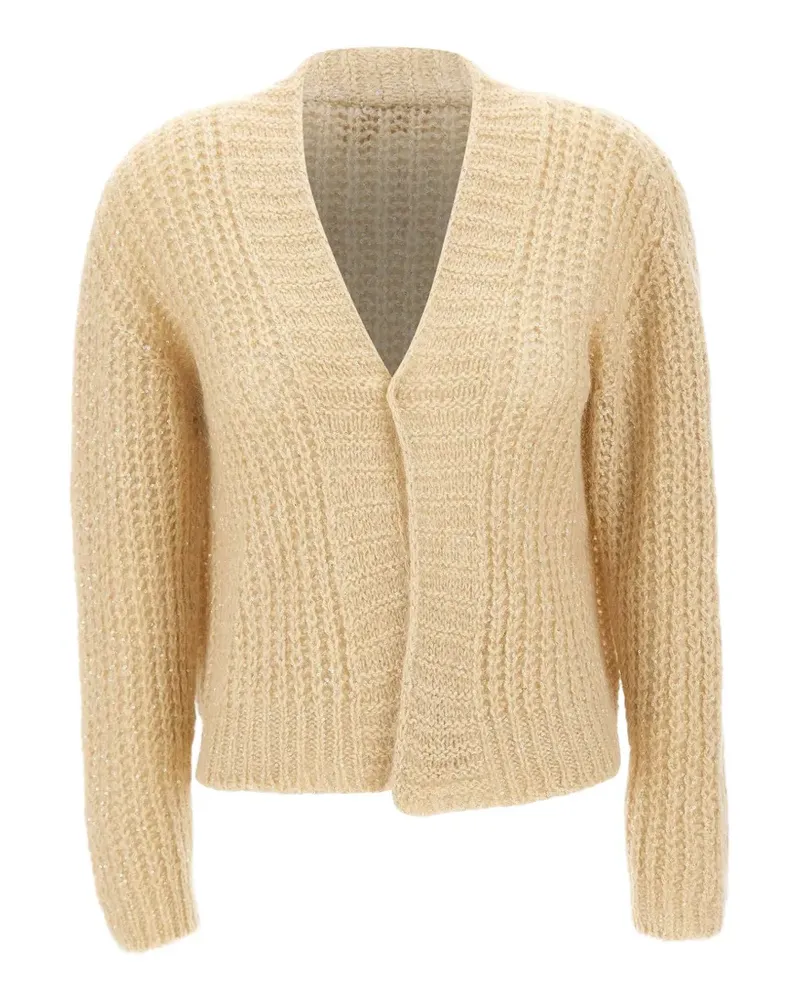 Kaos Cardigan mit Pailletten - Nude Nude