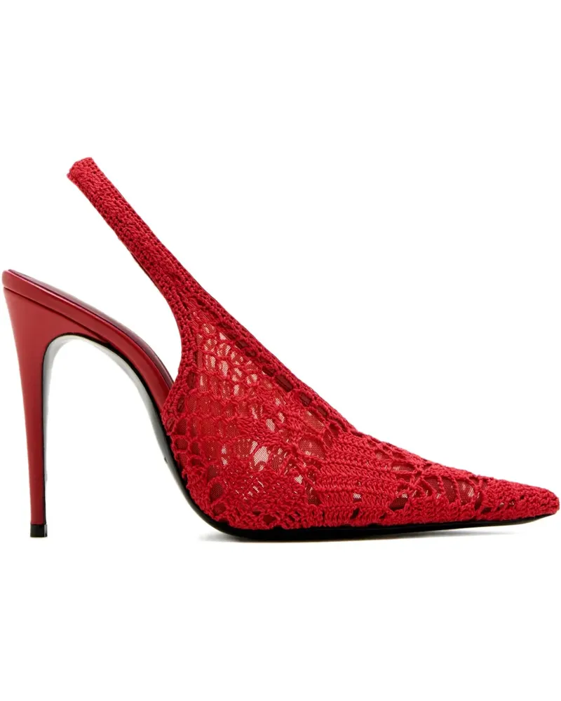 Magda Butrym Gehäkelte Slingback-Pumps 105mm - Rot Rot
