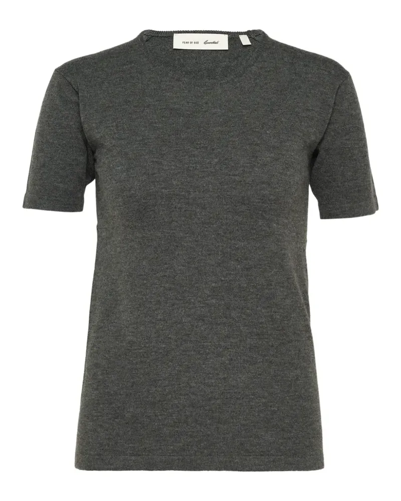 Fear of God Essentials logo-patch T-shirt - Grau Grau