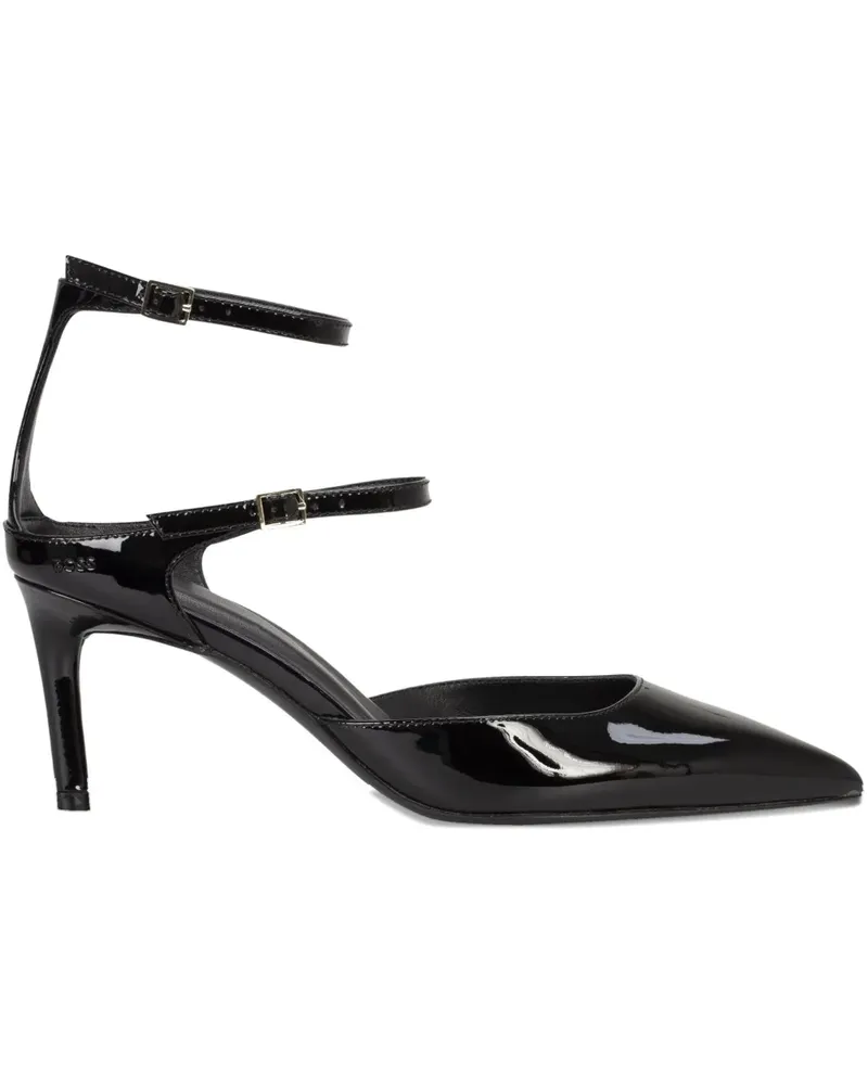 HUGO BOSS Pumps aus Lackleder mit Schnalle - Schwarz Schwarz