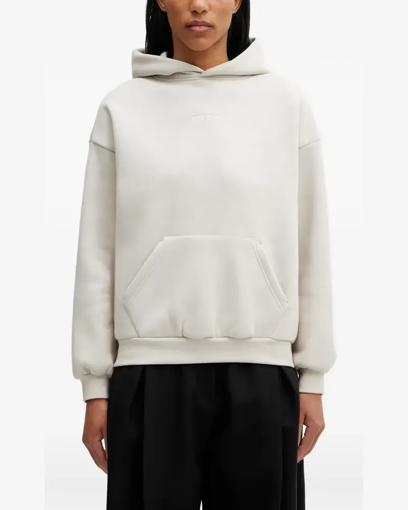 WRSTBHVR Garm V5 logo-embroidered hoodie - Grau Grau