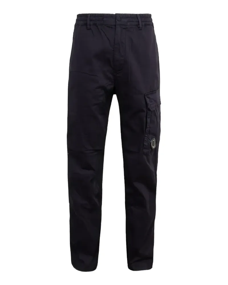 C.P. Company logo-detail cargo pants - Blau Blau