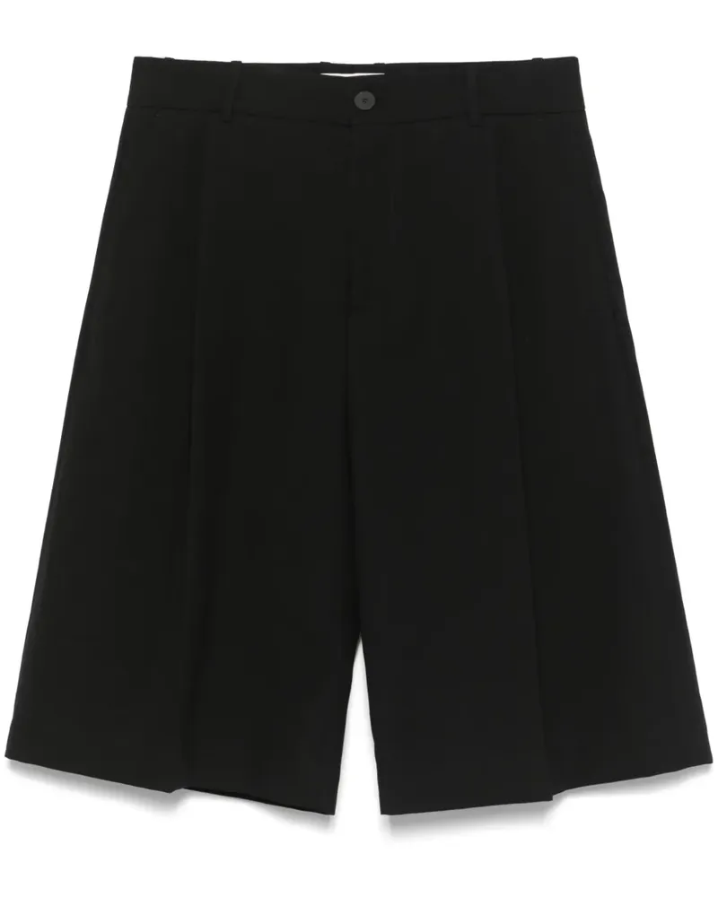 Studio Nicholson Fowld Shorts - Schwarz Schwarz