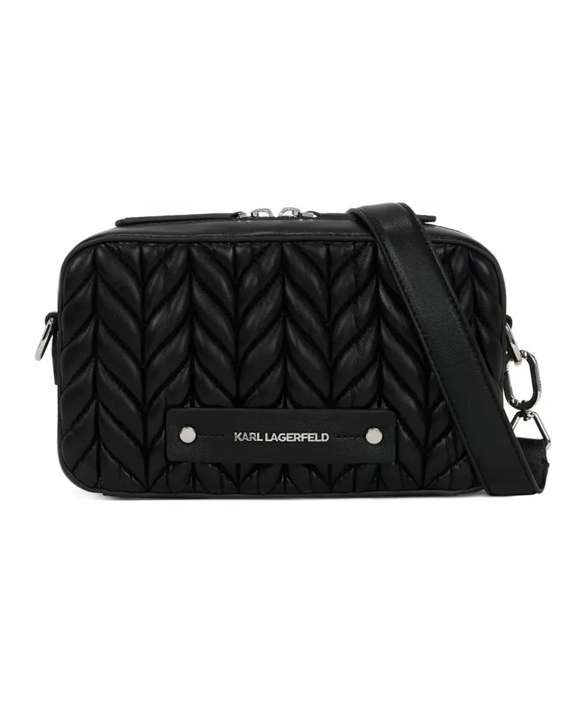Karl Lagerfeld quilted cross body bag - Schwarz Schwarz
