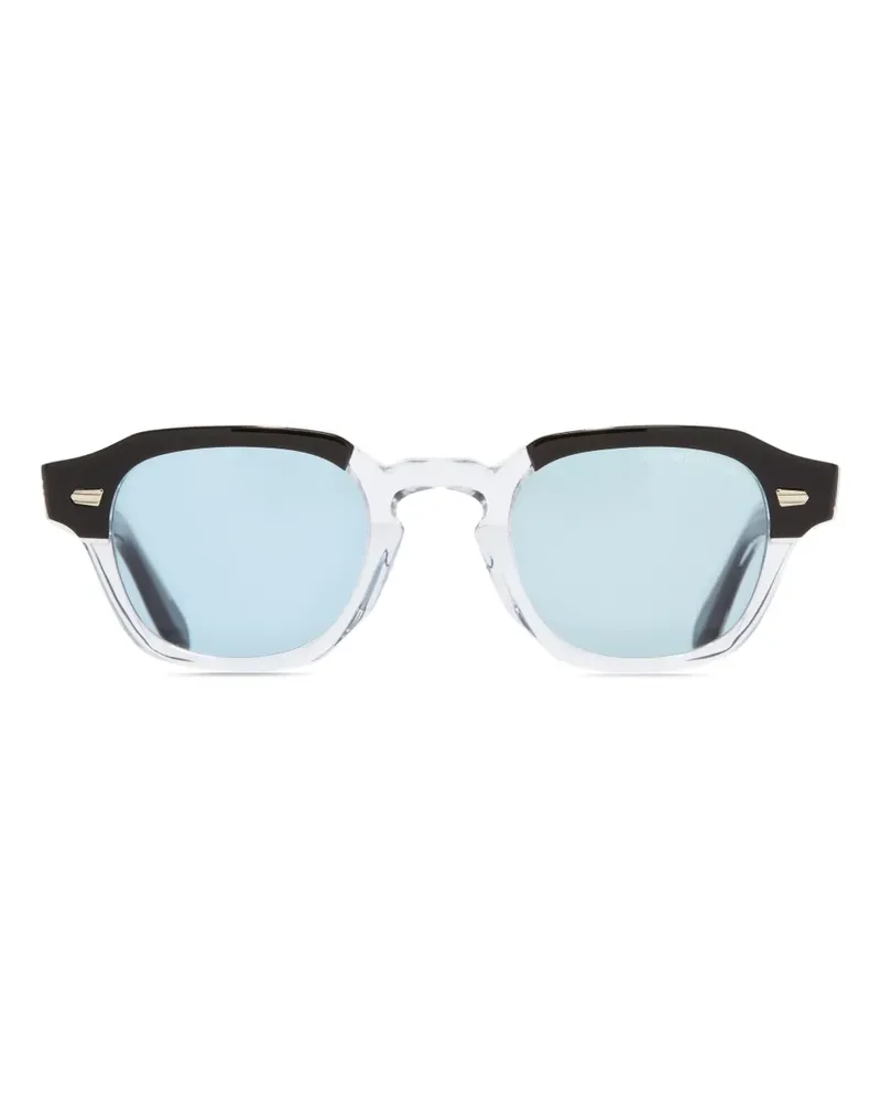Cutler and Gross Sonnenbrille mit eckigem Gestell - Schwarz Schwarz
