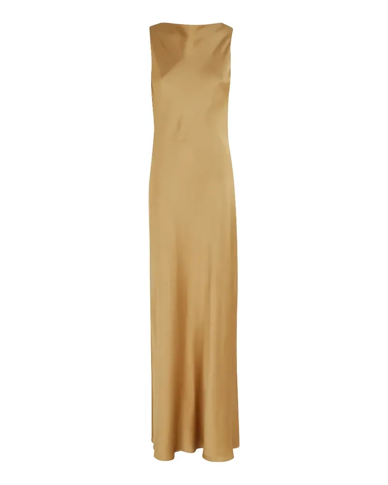Antonelli Firenze Maxikleid mit Wasserfallkragen - Nude Nude