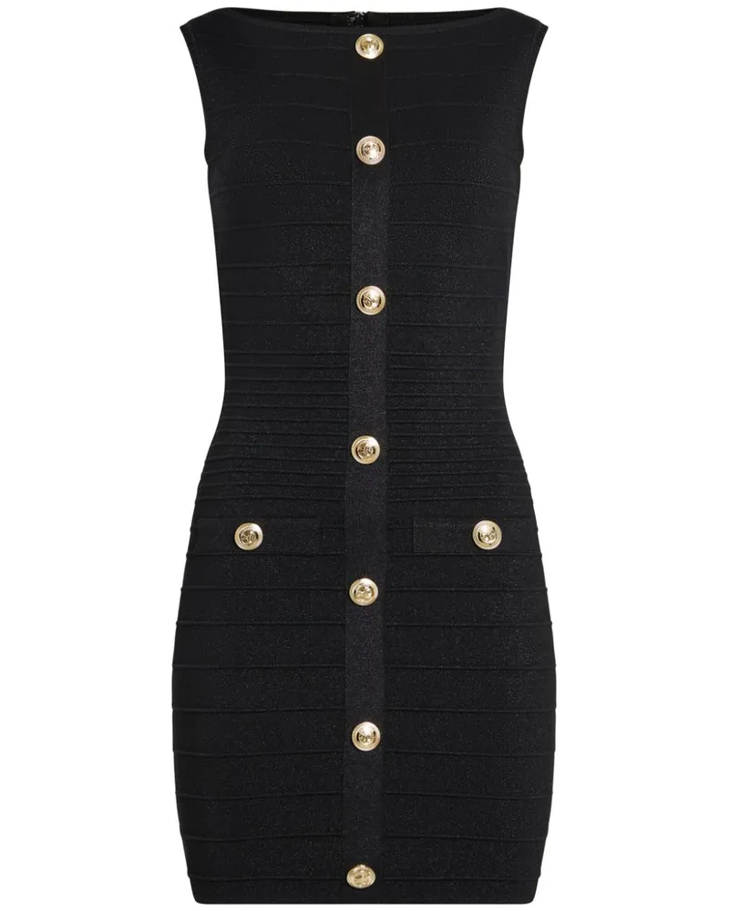 Retrofête Erin Minikleid - Schwarz Schwarz