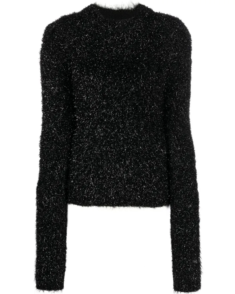 Alberta Ferretti Pullover mit Puffärmeln - Schwarz Schwarz