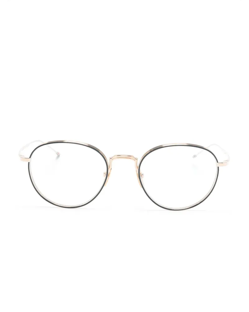 Thom Browne Brille mit rundem Gestell - Gold Gold