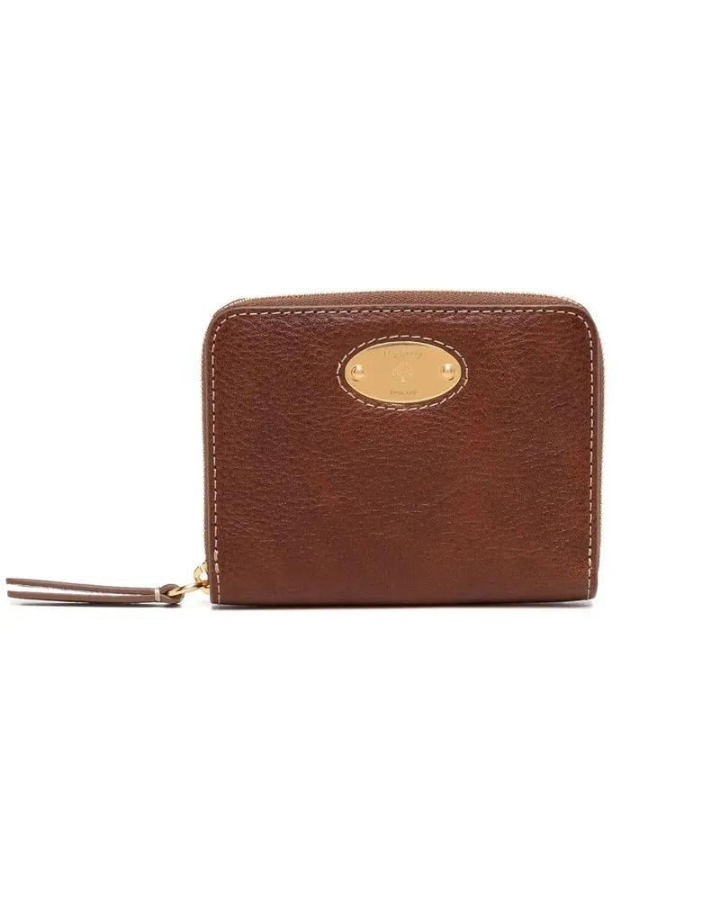 Mulberry Portemonnaie mit Logo-Schild - Braun Braun
