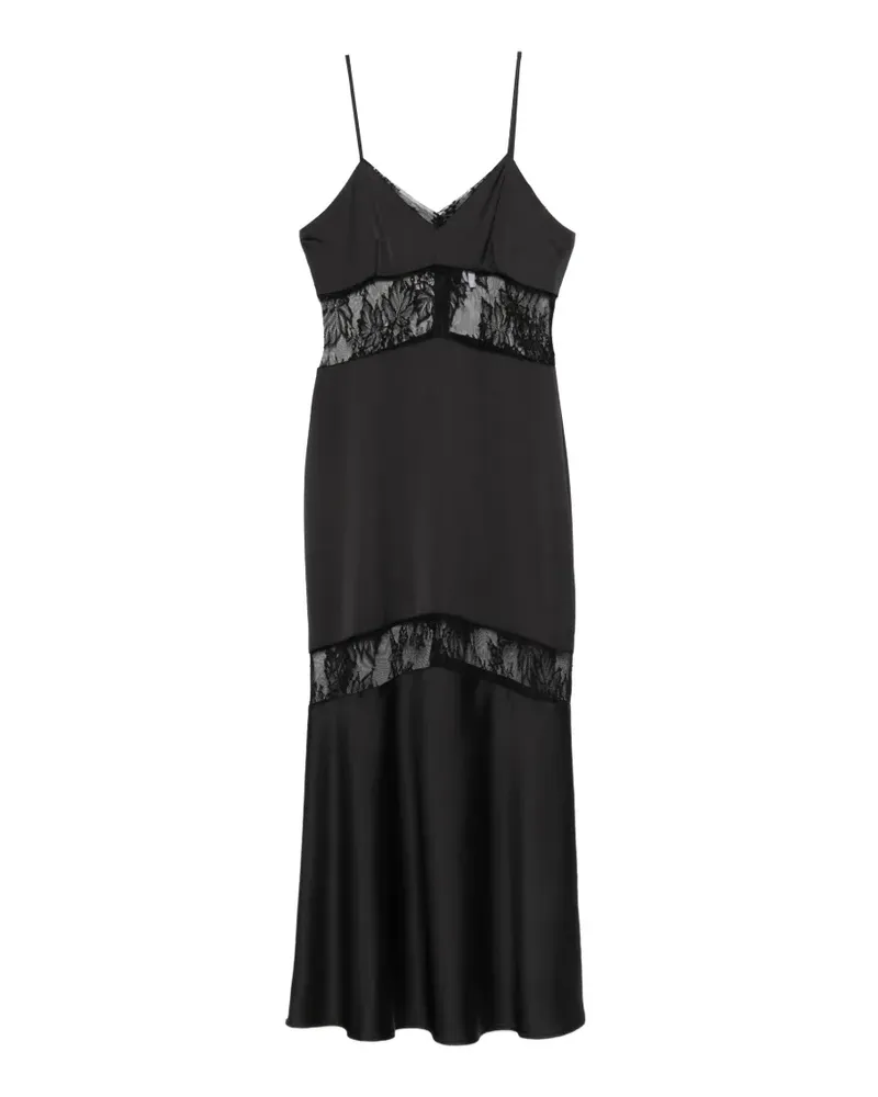 IMPERIAL lace maxi dress - Schwarz Schwarz