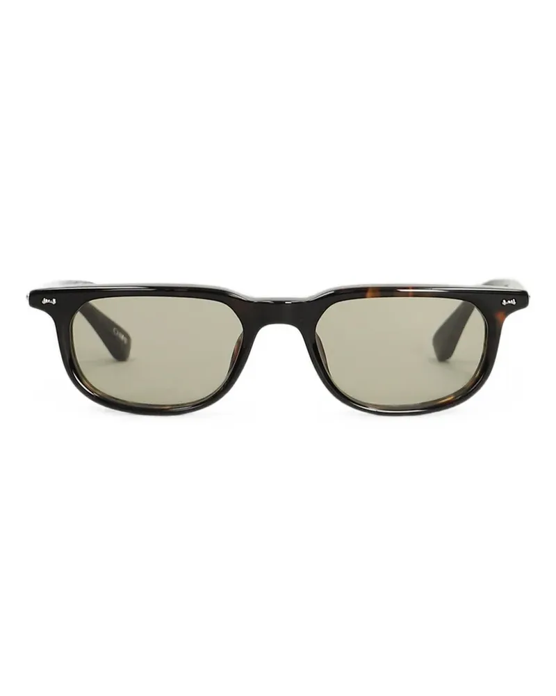 CHIMI Eckige Novis Sonnenbrille in Schildpattoptik - Braun Braun