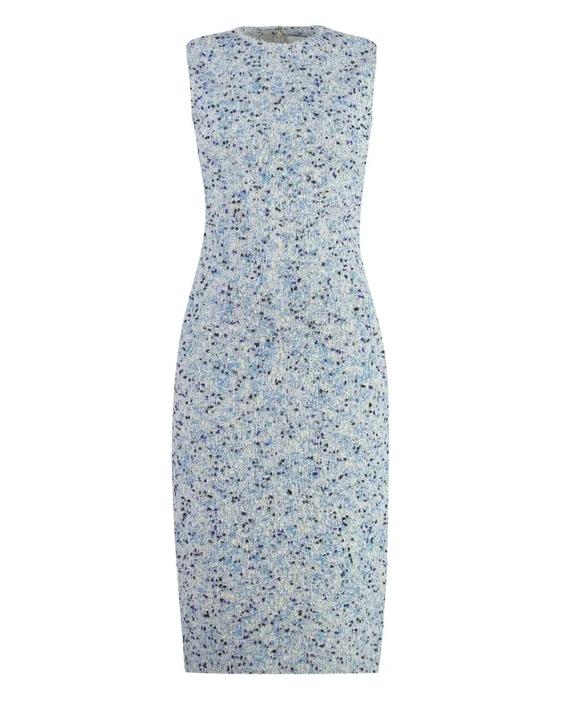 ST. JOHN Meliertes Midikleid ohne Ärmel - Blau Blau
