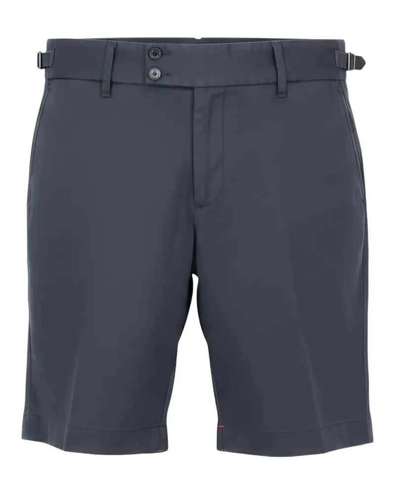 Isaia side-buckle chino shorts - Blau Blau