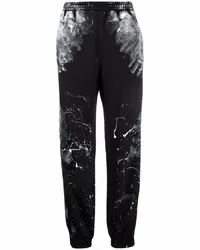 Balenciaga Jogginghose mit Farbklecks-Print Schwarz