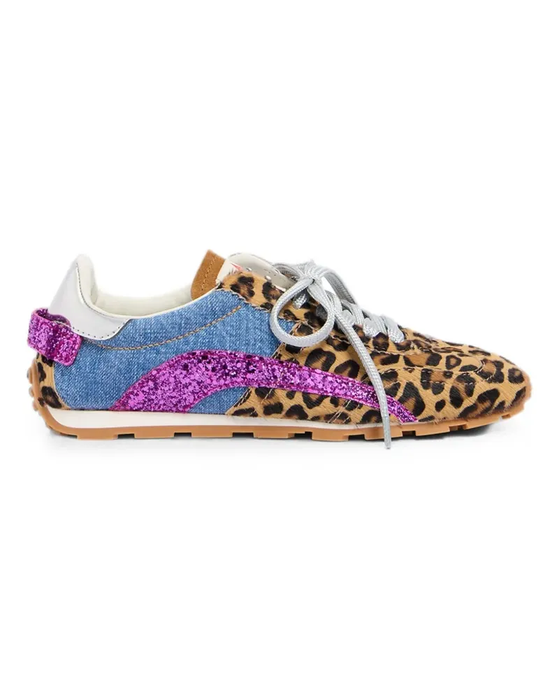 Dsquared2 Wild2 Sneakers mit Leoparden-Print - Nude Nude