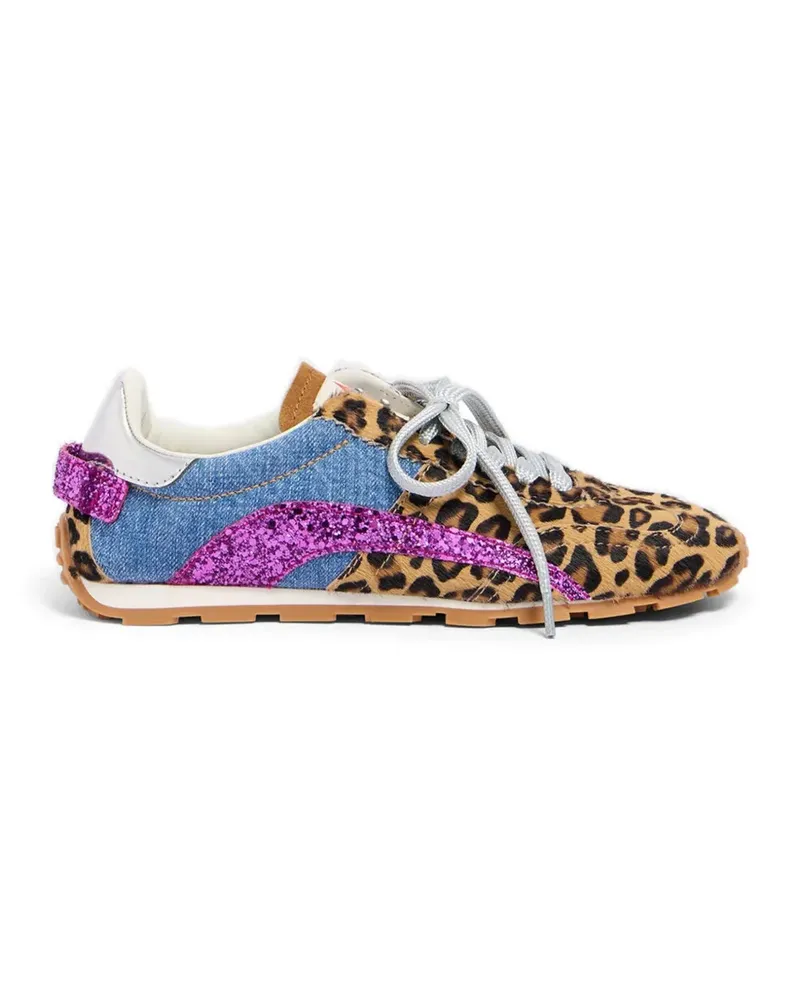 Dsquared2 Wild2 leopard-print sneakers - Nude Nude