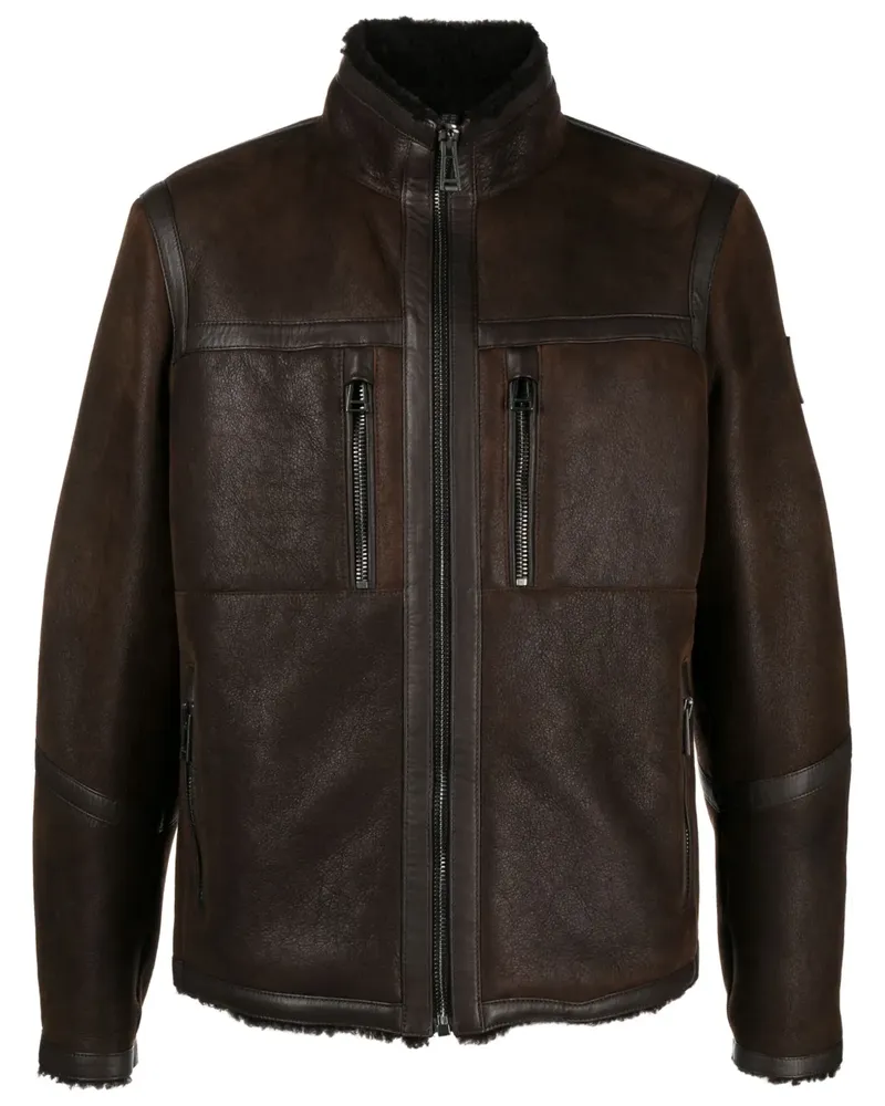 Belstaff Tundra Lederjacke - Braun Braun