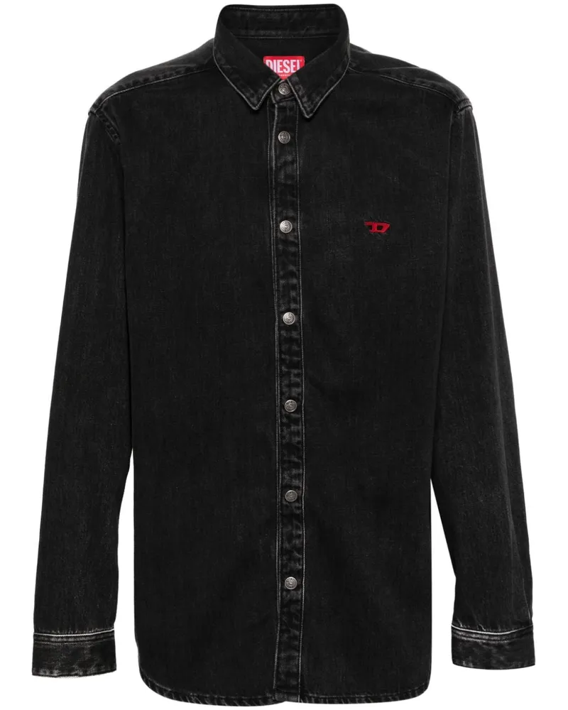 Diesel D-Simply Jeanshemd - Schwarz Schwarz