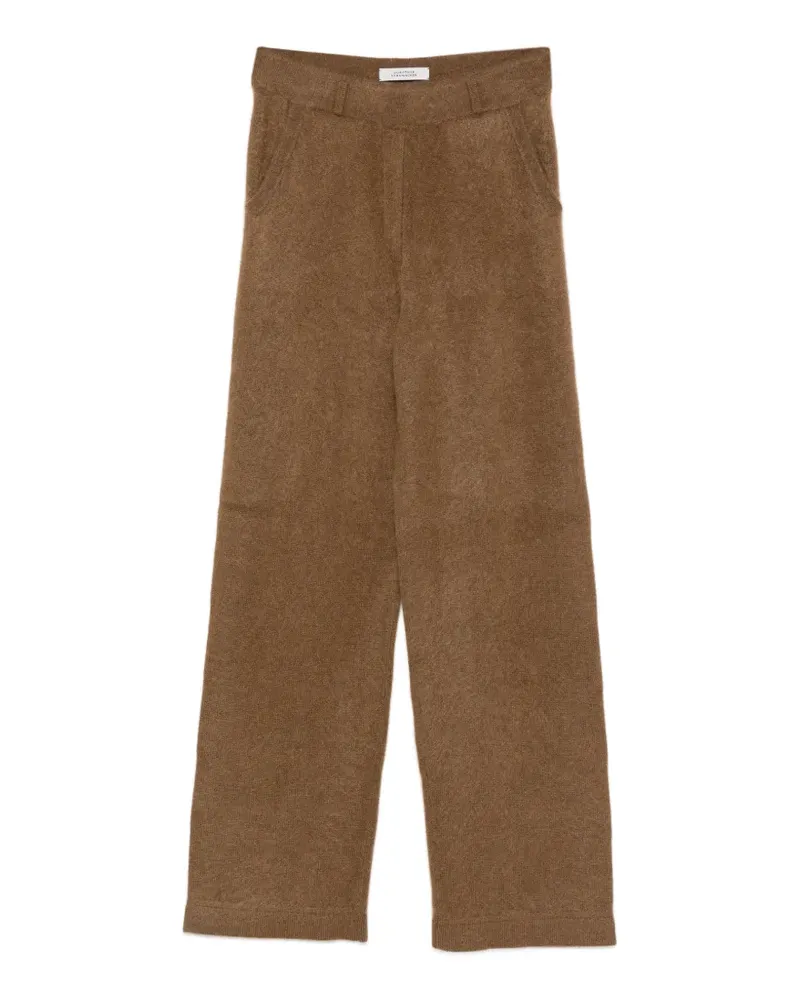 Dorothee Schumacher Gerade Hose aus gebürstetem Strick - Braun Braun