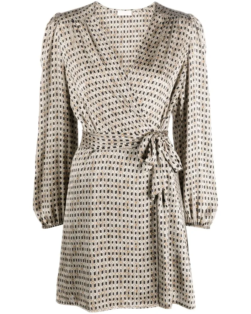 Liu Jo Midikleid mit geometrischem Muster - Nude Nude