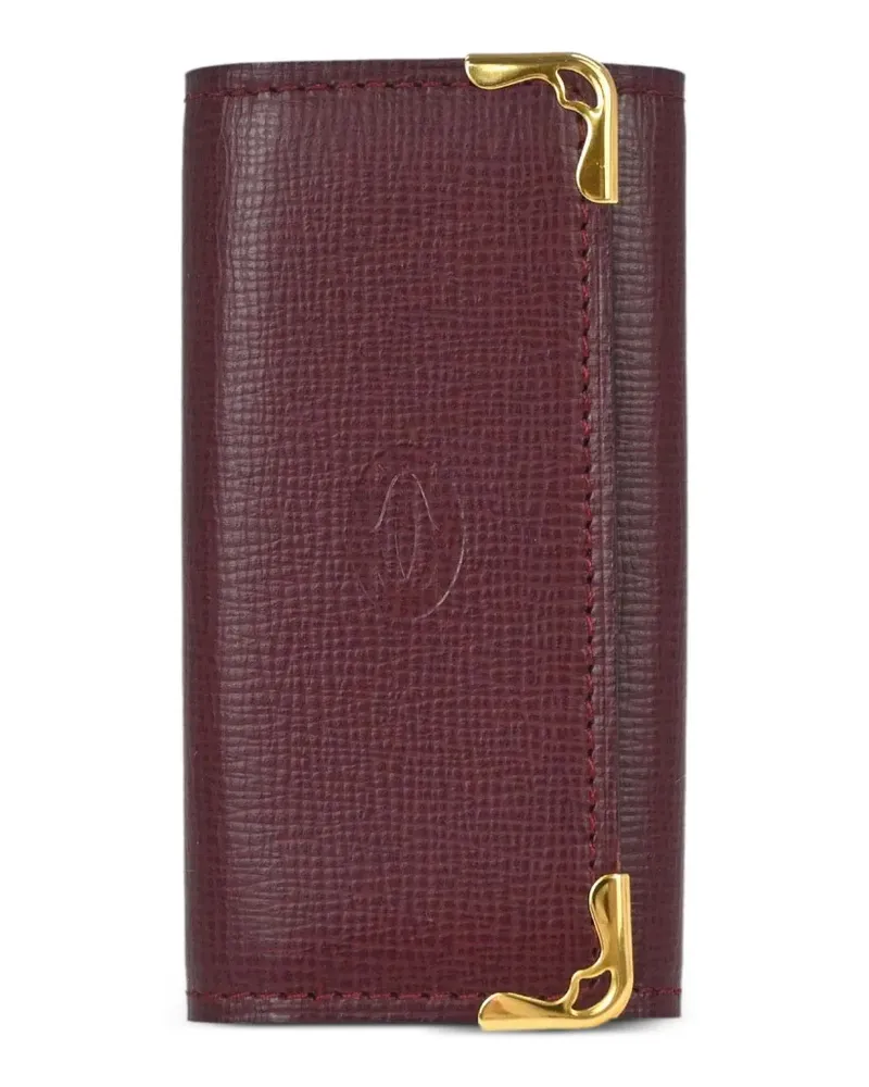 Cartier 1990-2000s Schlüsseletui mit Logo-Prägung - Rot Rot