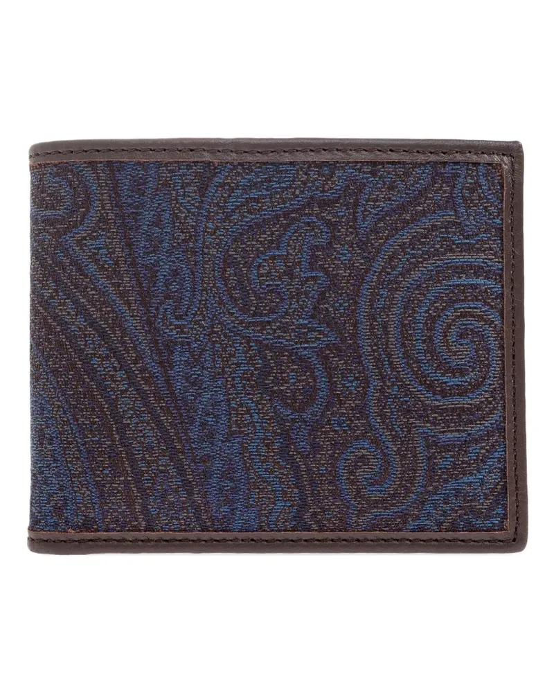 Etro Portemonnaie mit Paisleymuster - Blau Blau