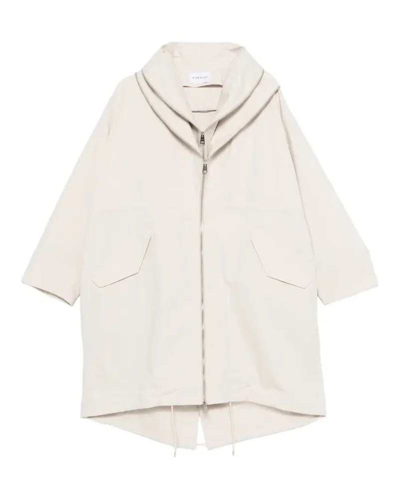 Givenchy hooded zip coat - Nude Nude