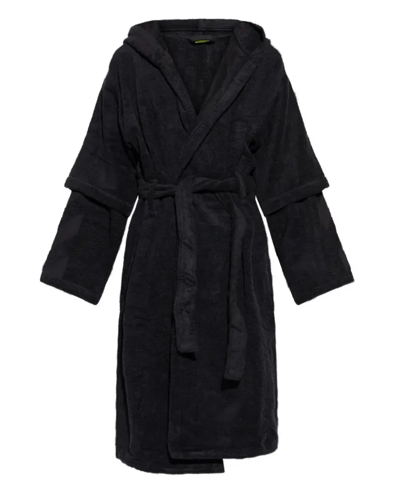 OFF-WHITE Morgenmantel mit Kapuze - Schwarz Schwarz