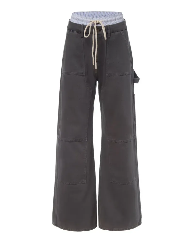 Monse Ausgeblichene Jeans mit doppeltem Bund - Grau Grau