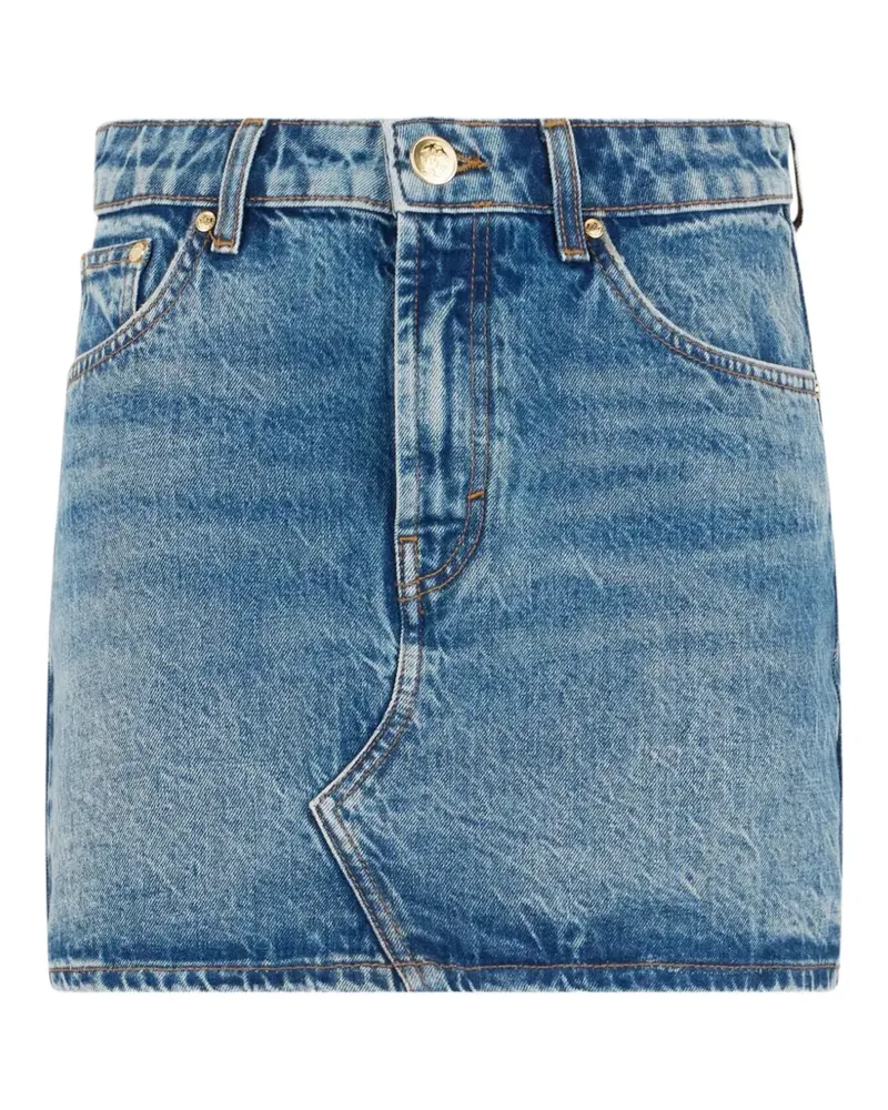 Roberto Cavalli Ausgeblichener Minirock - Blau Blau