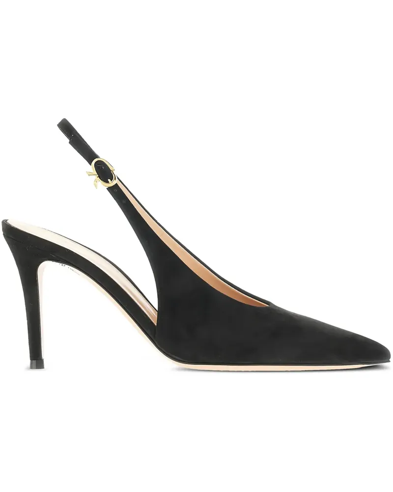 Gianvito Rossi Robbie Slingback-Pumps 85mm - Schwarz Schwarz