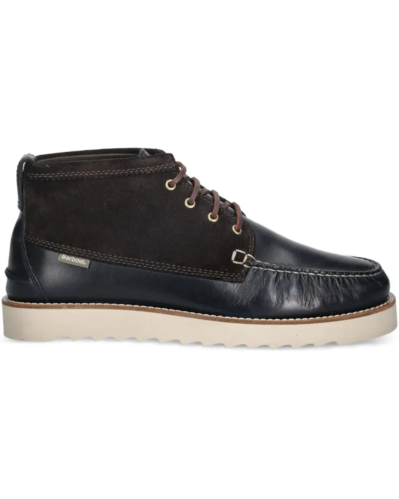 Barbour Schnürschuhe mit Wildledereinsätzen - Blau Blau