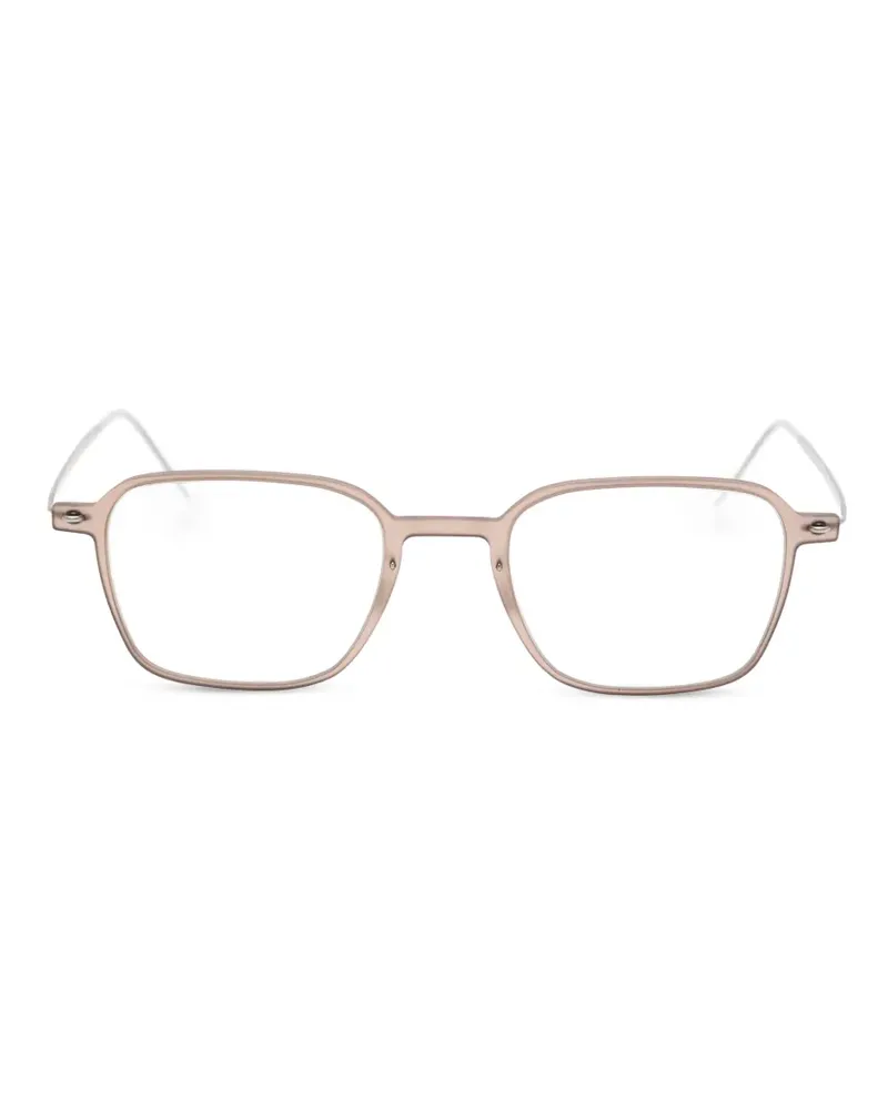 Lindberg Brille mit eckigem Gestell - Grau Grau