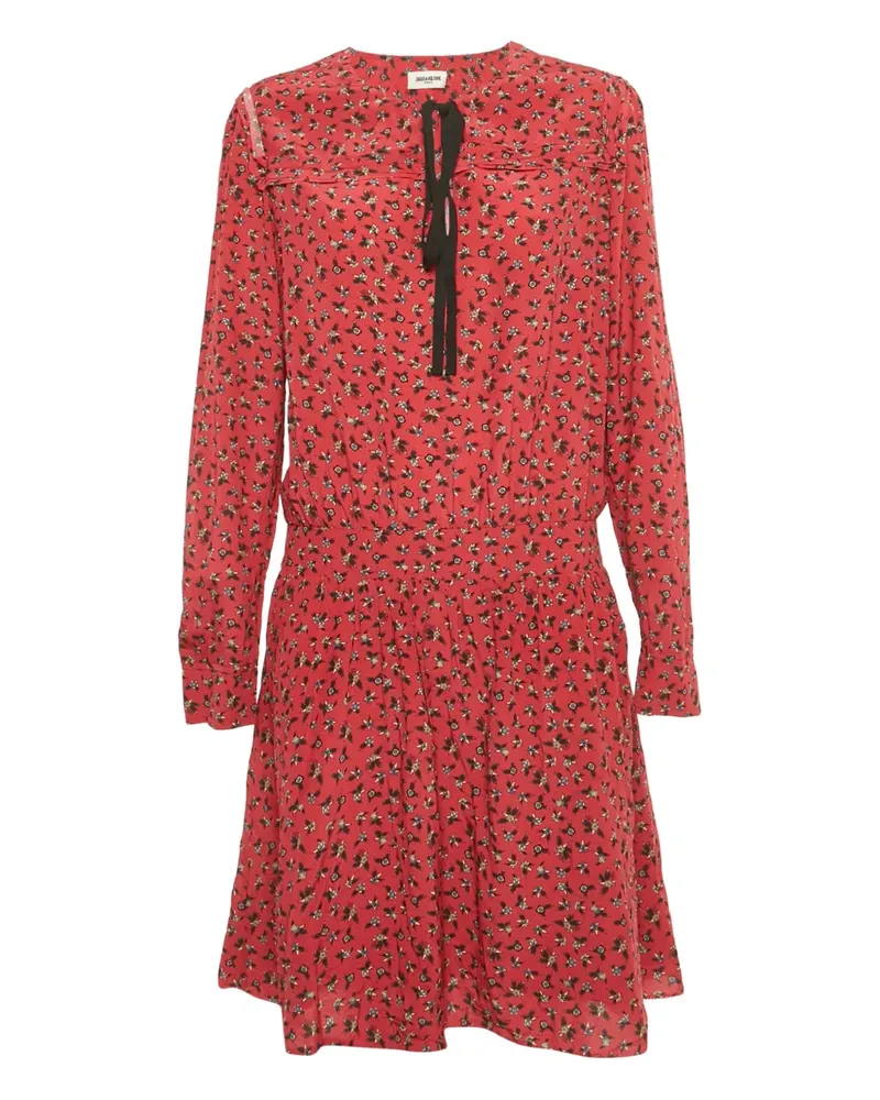 Zadig & Voltaire floral-print mini dress - Rot Rot