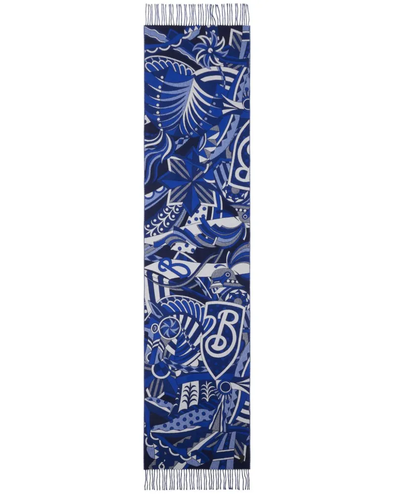 Burberry Carousel EKD Schal - Blau Blau