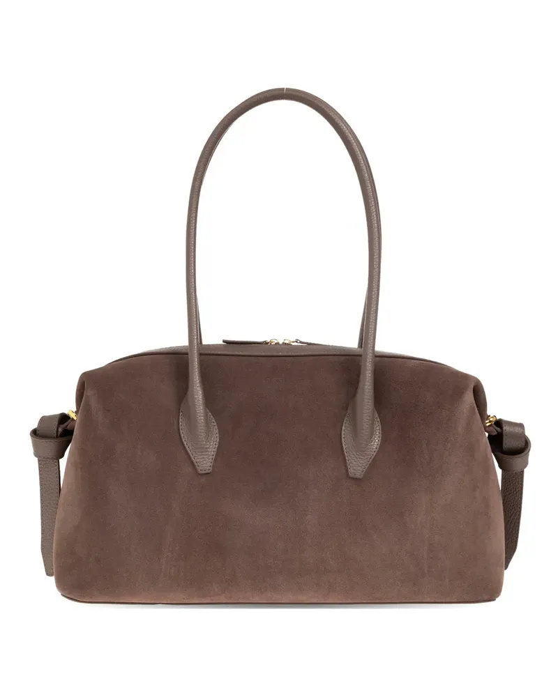 YUZEFI Brioche suede-finish tote bag - Braun Braun