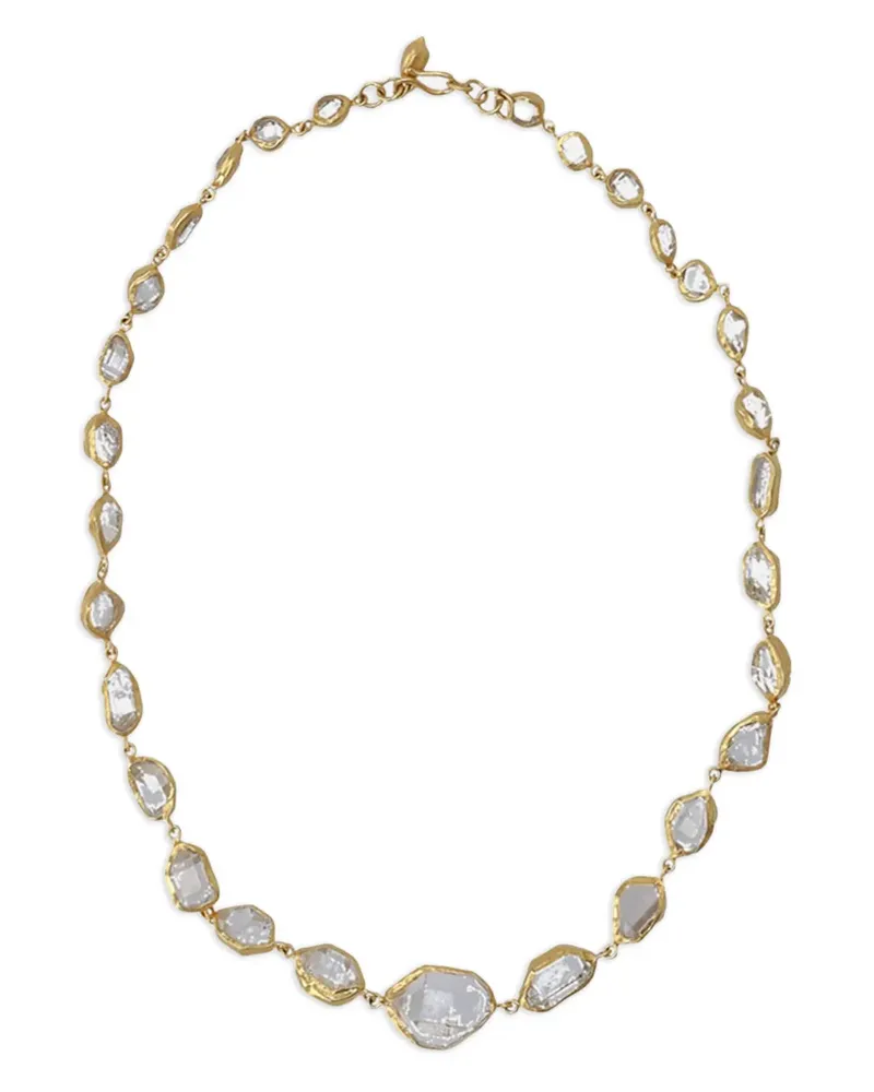 Pippa Small 18kt Gelbgoldhalskette mit Diamantstern Gold