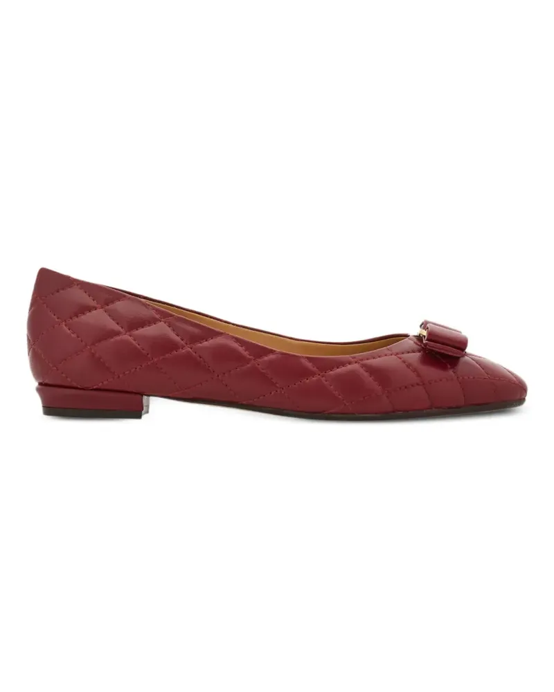 Ferragamo Gesteppte Varina Ballerinas - Rot Rot