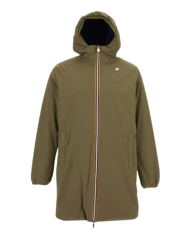 K-Way Wendbare Kapuzenjacke - Grün Grün