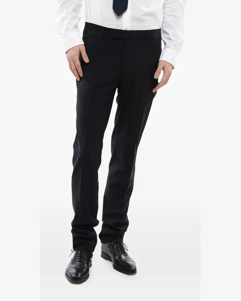 Corneliani pressed-crease tailored trousers - Blau Blau