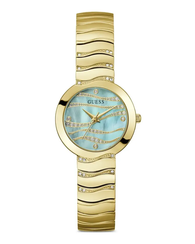 Guess Laguna Armbanduhr mit Wellendetail 30mm - Blau Blau
