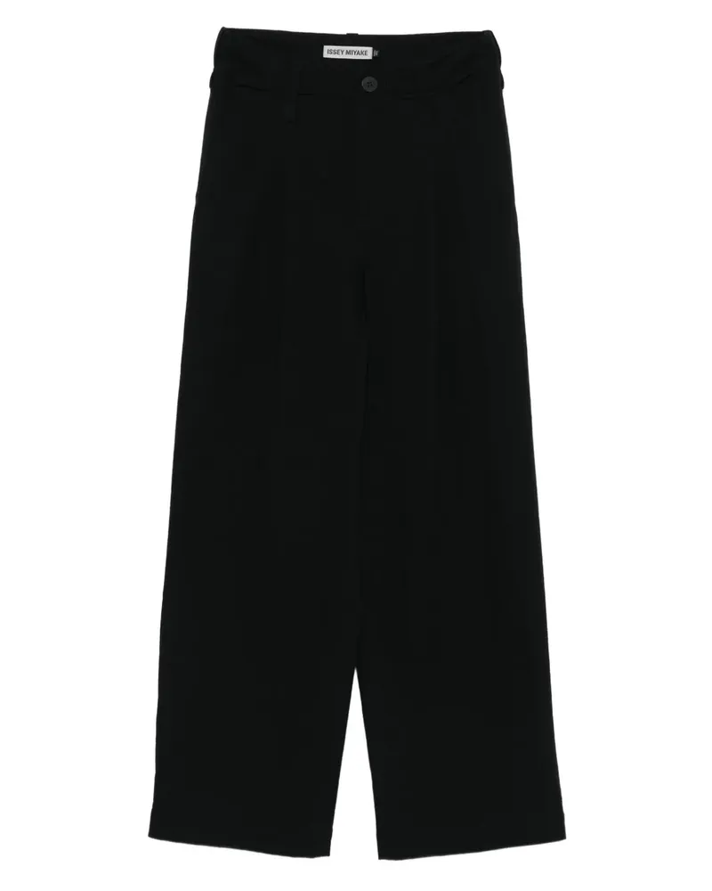 Issey Miyake dart-detailing trousers - Schwarz Schwarz
