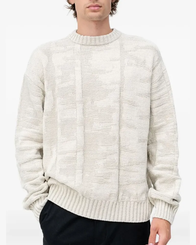 HUGO BOSS textured knit sweater - Nude Nude